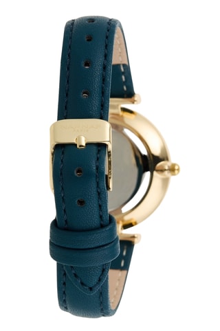 Polyurethaan Quartz Horloge - Marineblauw en Goudkleurig