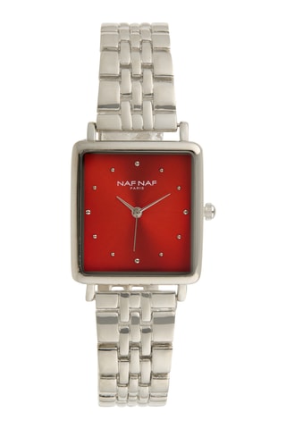Legering Quartz Horloge - Zilverkleurig en Rood