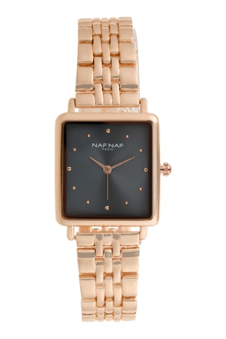 Legering Quartz Horloge - Roségoudkleurig en Donkergroen