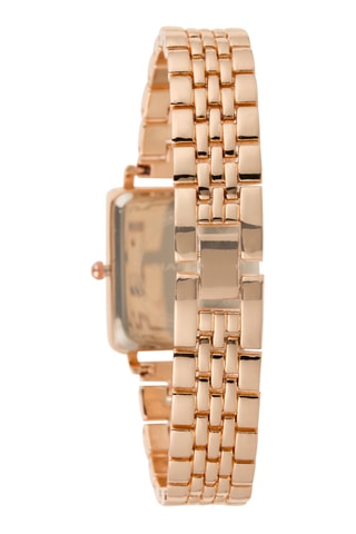 Legering Quartz Horloge - Roségoudkleurig en Donkergroen