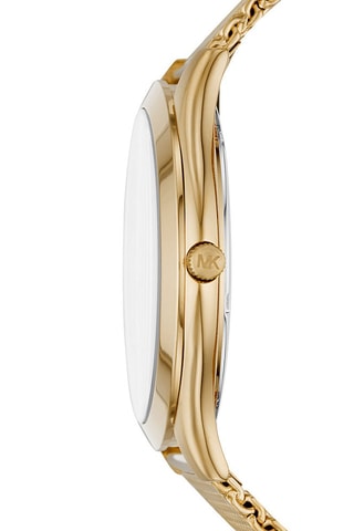 Montre à quartz en acier Runway - Doré