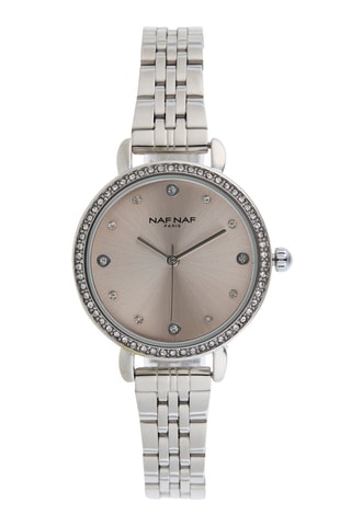 Legering Quartz Horloge - Zilverkleurig en Roze