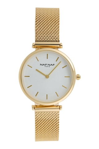 Legering Quartz Horloge - Goudkleurig en Wit