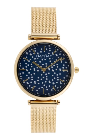 Legering Quartz Horloge - Goudkleurig en Marineblauw
