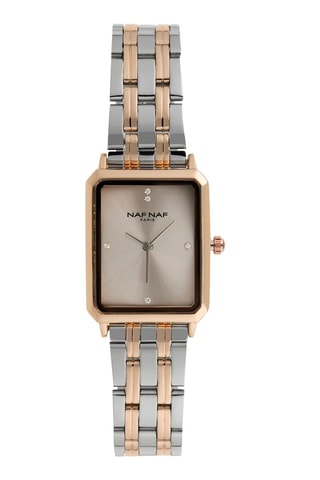 Legering Quartz Horloge - Zilverkleurig en Roségoudkleurig