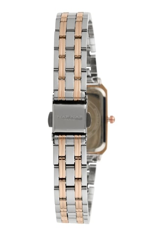 Legering Quartz Horloge - Zilverkleurig en Roségoudkleurig