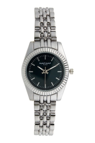 Legering Quartz Horloge - Zilverkleurig en Donkergroen