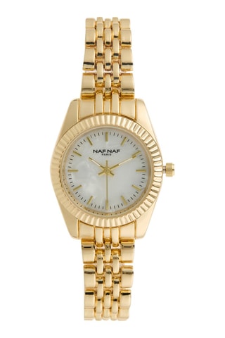 Legering Quartz Horloge - Goudkleurig en Wit
