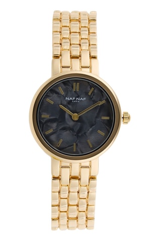 Legering Quartz Horloge - Goudkleurig en Zwart