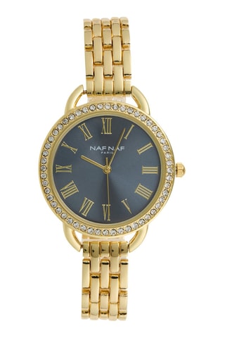 Legering Quartz Horloge - Goudkleurig en Blauw