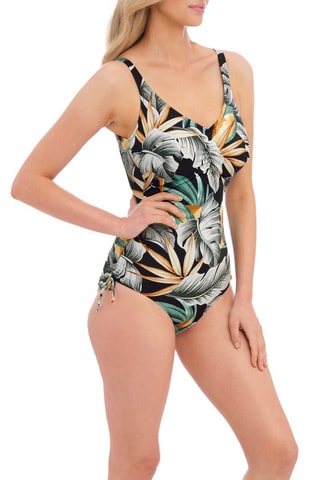 Maillot 1 pièce Bamboo - Noir et gris clair - Fantasie Swim