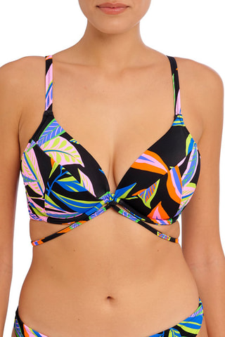 Haut de maillot Desert - Noir et orange - Freya Swim
