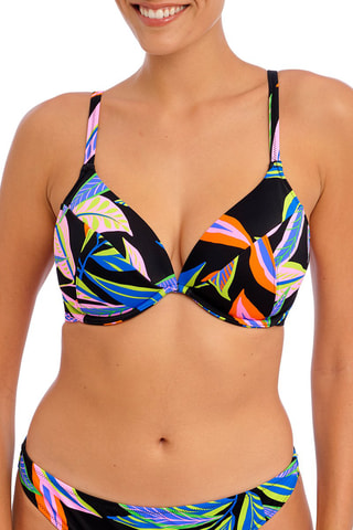 Haut de maillot Desert - Noir et orange - Freya Swim