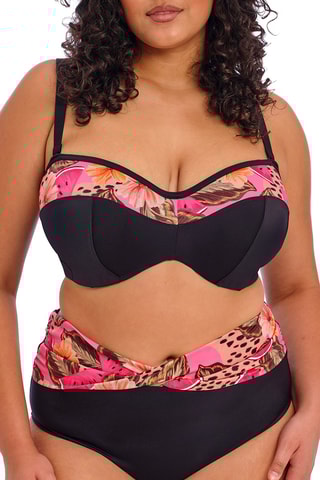 Haut de maillot Cabana - Noir et fushcia - Elomi Swim