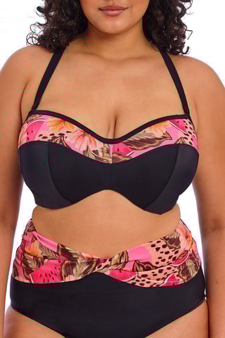 Haut de maillot Cabana - Noir et fushcia - Elomi Swim