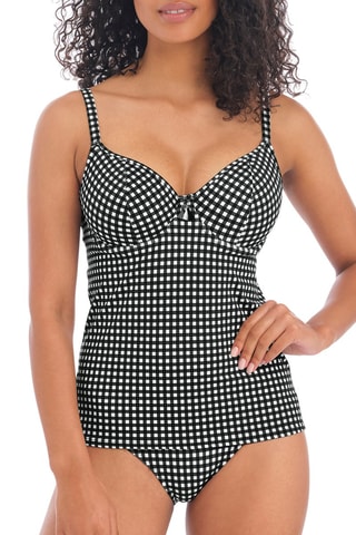 Haut de maillot Check In- Noir et blanc - Freya Swim
