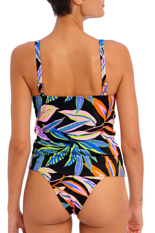 Haut de maillot Desert - Noir et bleu pétrole - Freya Swim