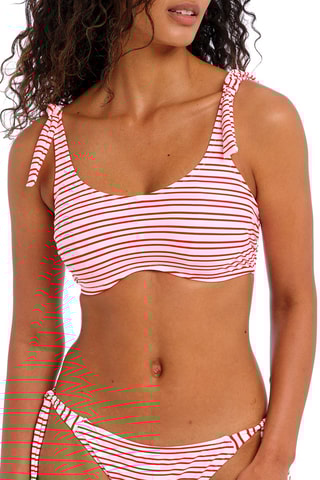 Haut de maillot New Shores - Blanc et rouge - Freya Swim