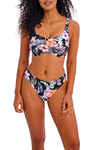 Bas de maillot Kamala Bay - Bleu nuit et orange - Freya Swim
