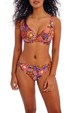 Bas de maillot Santiago Nights - Bleu nuit et rose - Freya Swim