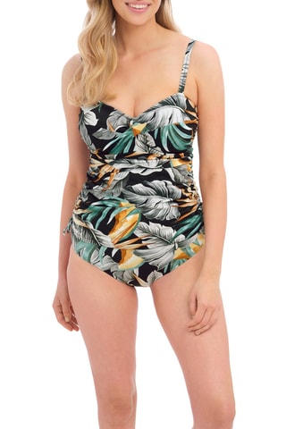 Bas de maillot Bamboo Grove - Noir et vert - Fantasie Swim