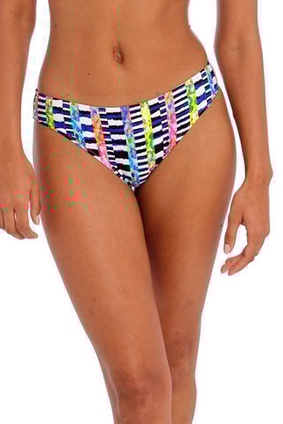 Bas de maillot Electro Rave - Blanc et bleu roi - Freya Swim