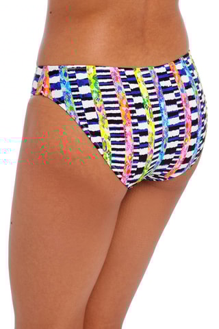 Bas de maillot Electro Rave - Blanc et bleu roi - Freya Swim