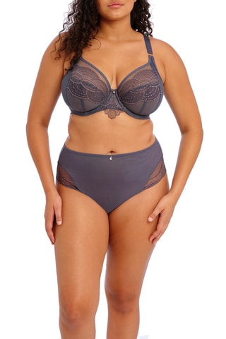 2 culottes taille haute Priya - Bleu-gris - Elomi