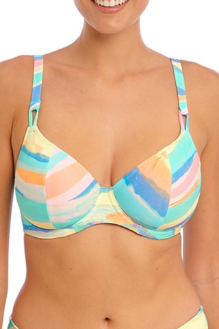 Haut de maillot Summer Reef - Vert d'eau et rose - Freya Swim