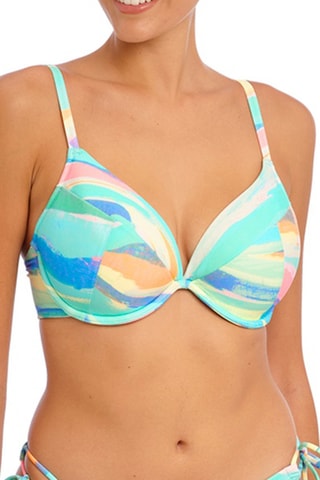 Haut de maillot Summer Reef - Vert d'eau et rose - Freya Swim