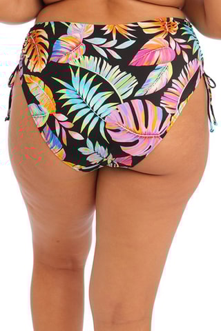 Bas de maillot taille haute Tropical - Noir - Elomi Swim