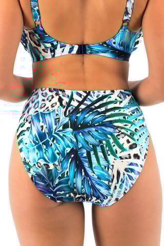 Bas de maillot taille haute Kabini oasis - Bleu cobalt - Fantasie Swim