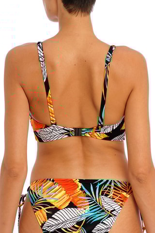 Haut de maillot Lake Orta - Bleu marine et orange - Fantasie