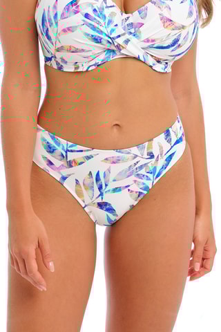 Bas de maillot taille haute Calypso - Blanc - Fantasie