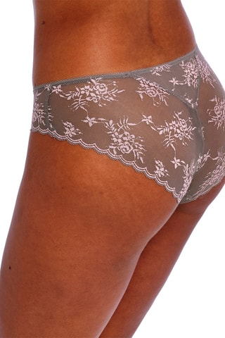 Culotte Offbeat Décadence - Gris et rose poudré - Freya