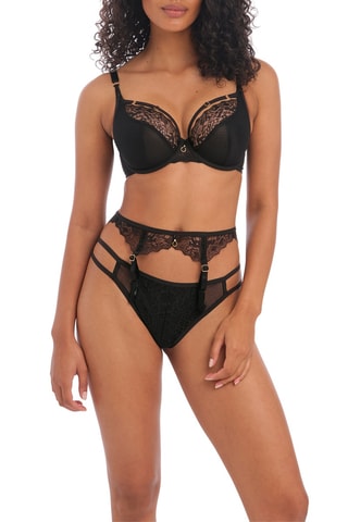 Porte-jarretelles Temptress - Noir - Freya