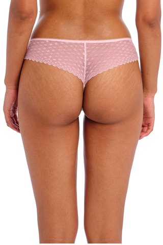 Tanga en dentelle Signature - Rose poudré - Freya