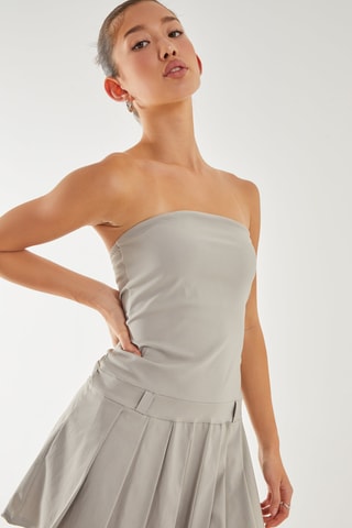 Robe bustier - Gris