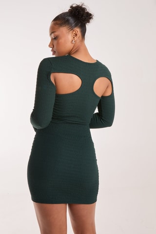 Robe fourreau - Vert foncé