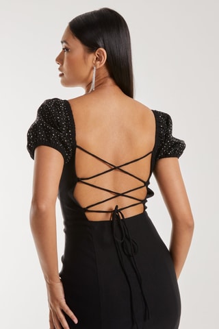 Robe fourreau - Noir