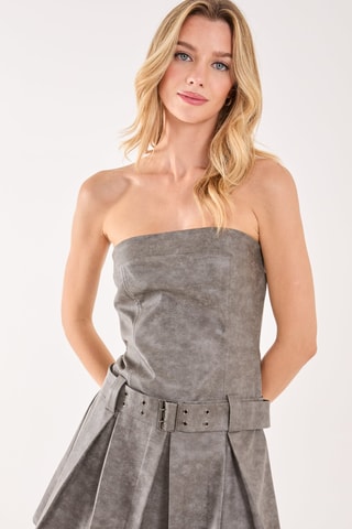 Robe bustier - Gris
