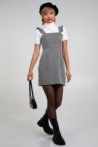 Robe droite - Noir et blanc