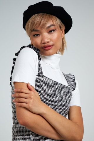 Robe droite - Noir et blanc