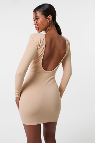 Robe fourreau - Camel clair