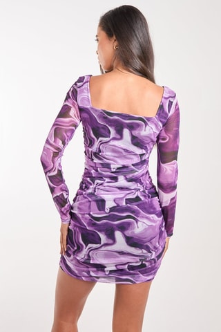 Robe fourreau - Violet