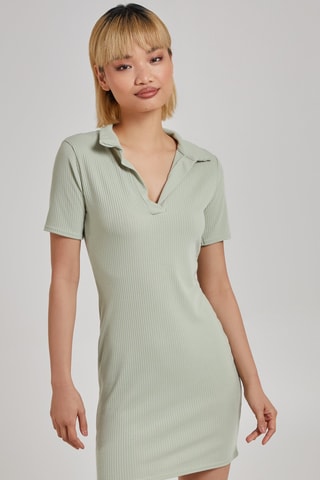 Robe polo - Vert sauge