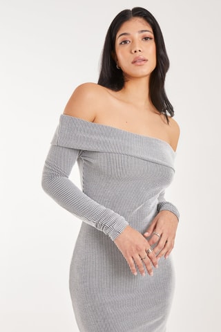 Robe fourreau - Gris