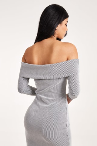 Robe fourreau - Gris