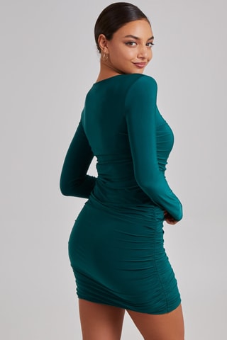 Robe fourreau - Vert foncé