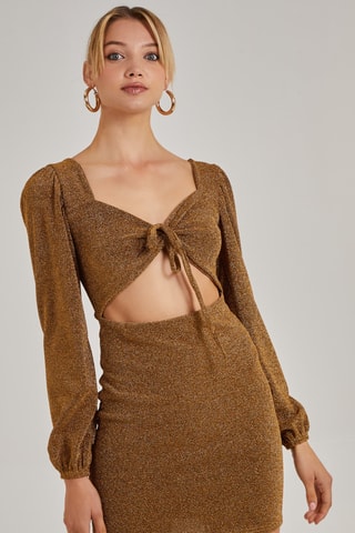 Robe droite - Doré